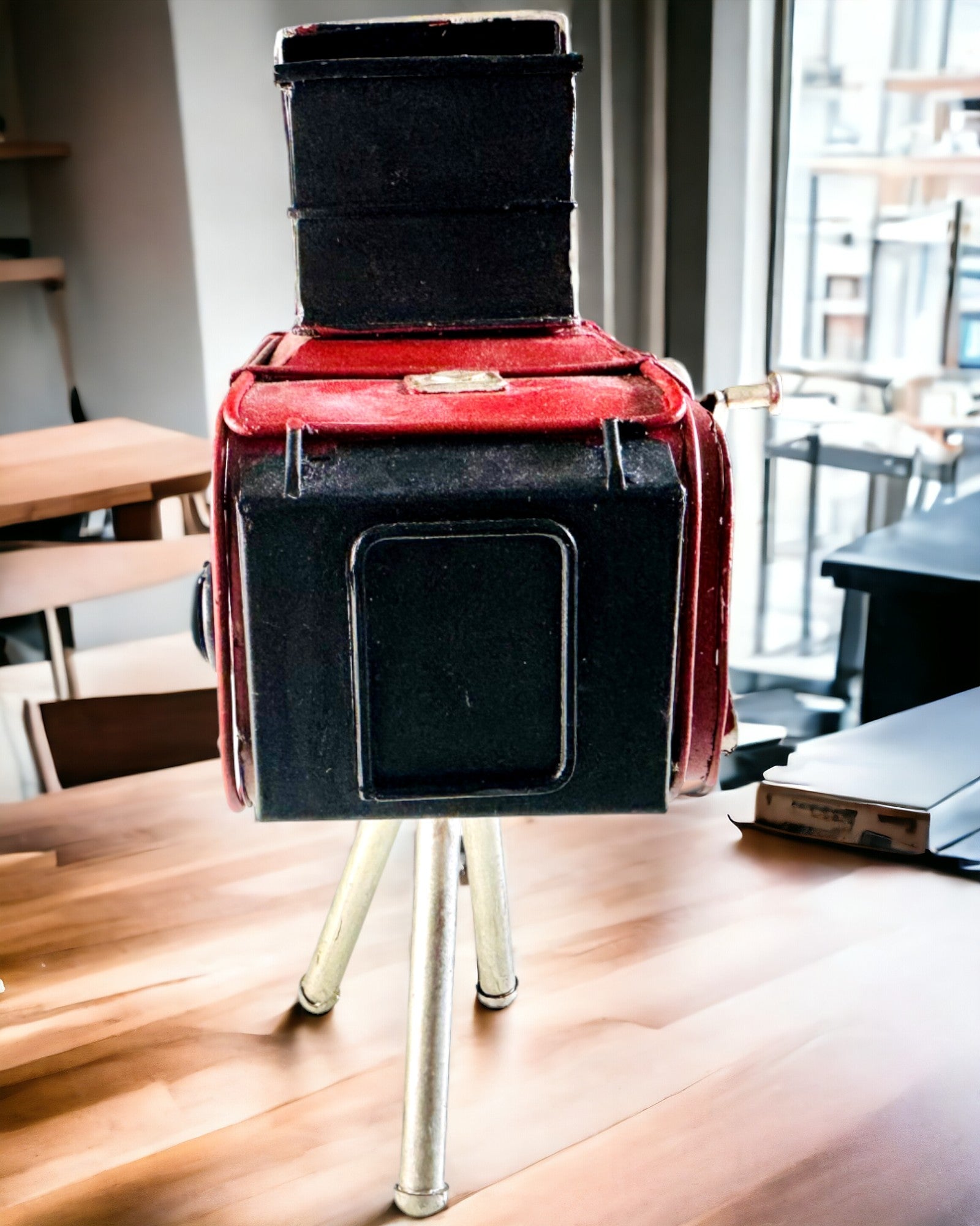 Dekoratív "Retro Kamera Keystone" Figura Gravírozási Lehetőséggel