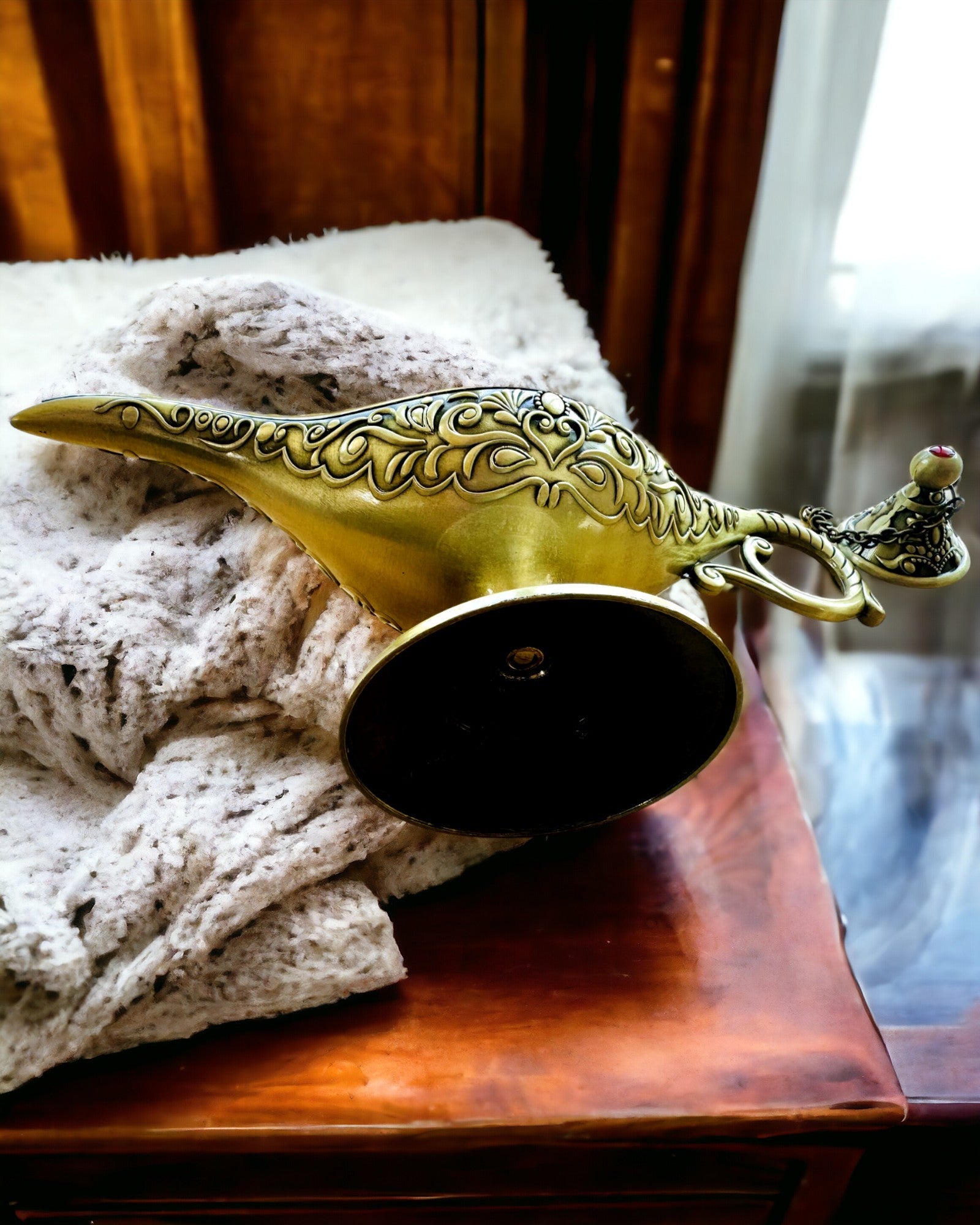 Aladdin Varázslámpája Gravírozási Lehetőséggel - Szecskázott Arany Változat