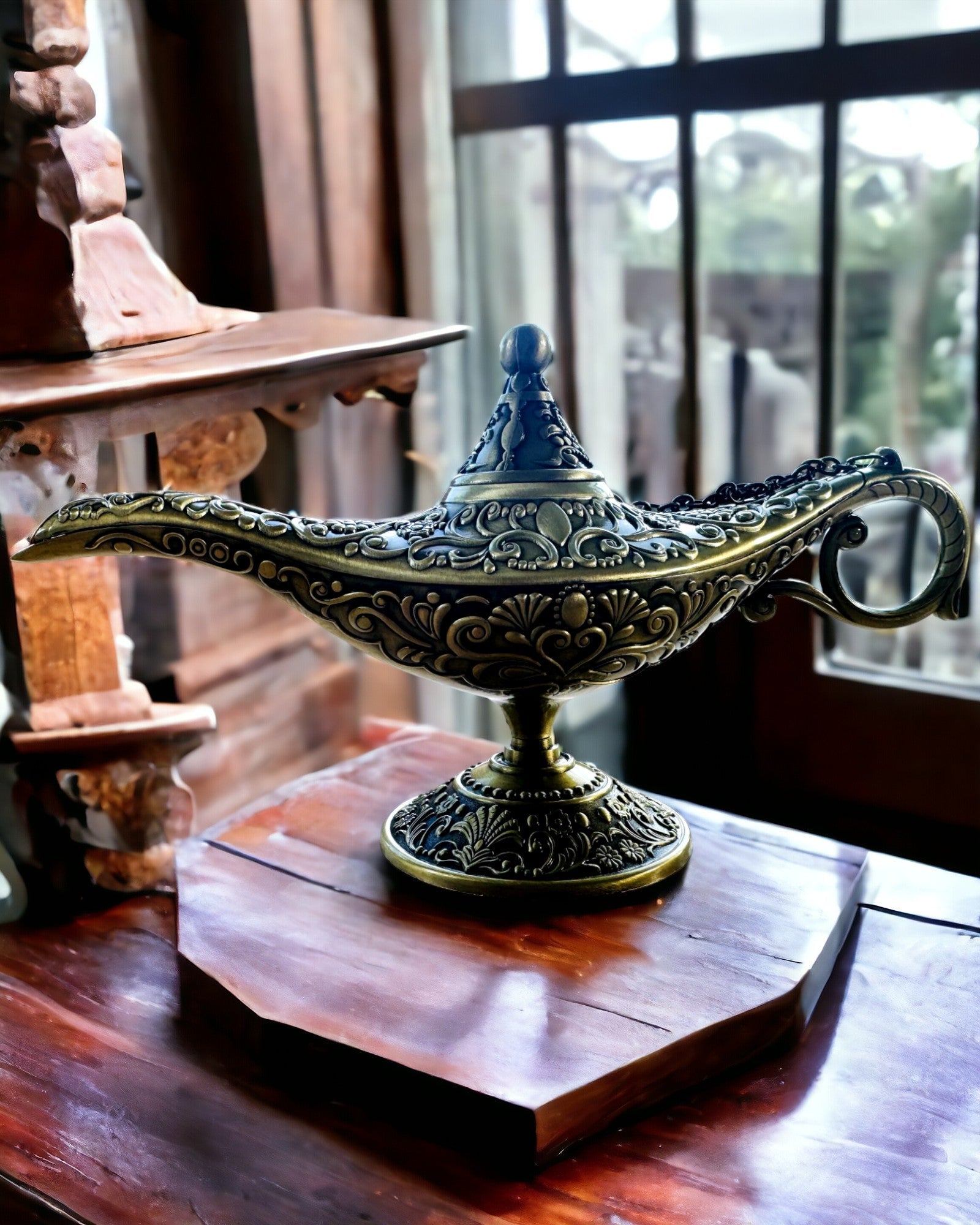 Aladdin Varázslámpája Gravírozási Lehetőséggel - Szecskázott Arany Változat
