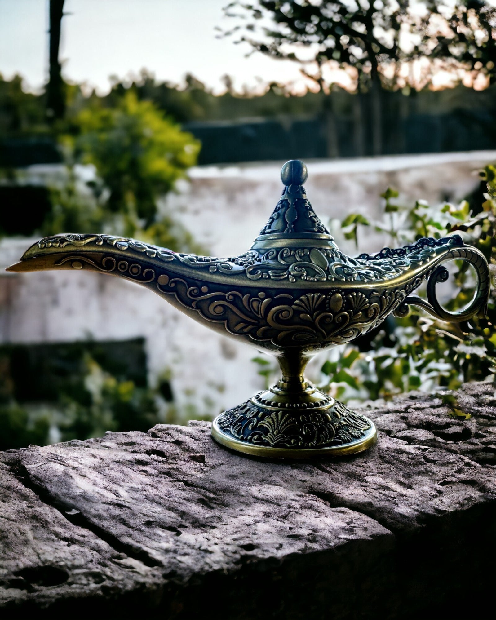 Aladdin Varázslámpája Gravírozási Lehetőséggel - Szecskázott Arany Változat