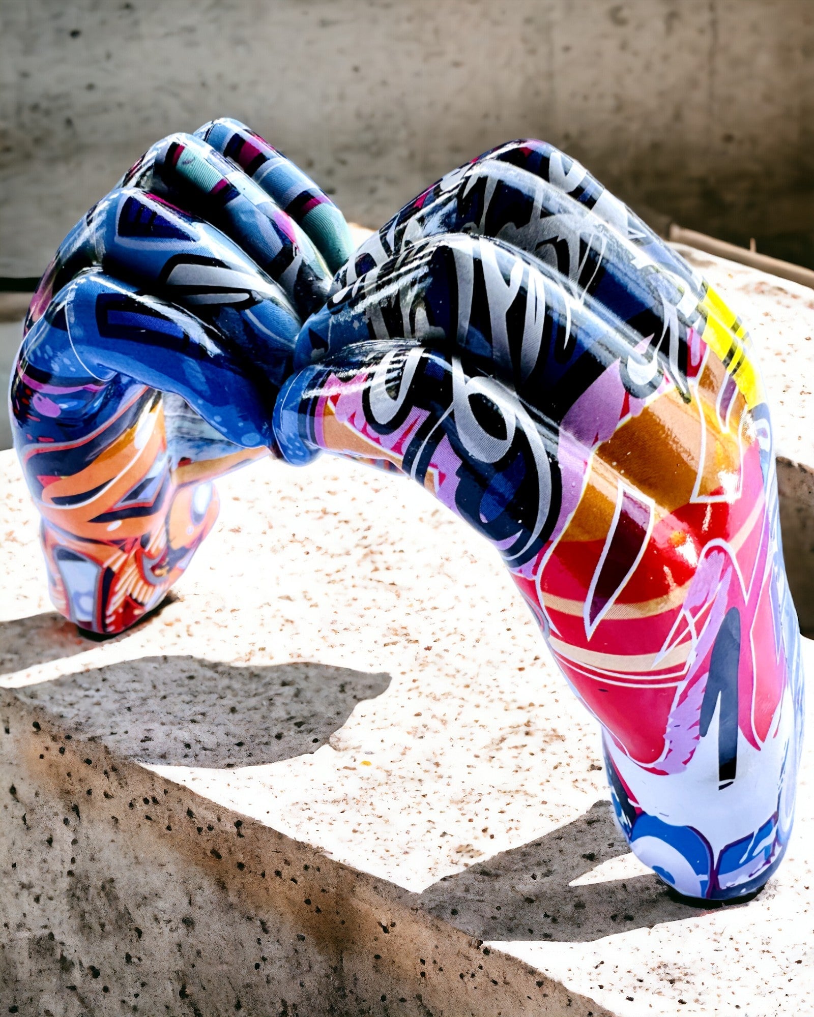 Dekoratív figura Színes Dekoratív Fogantyú ArtBrace - gravírozással személyre szabható, ajándéknak