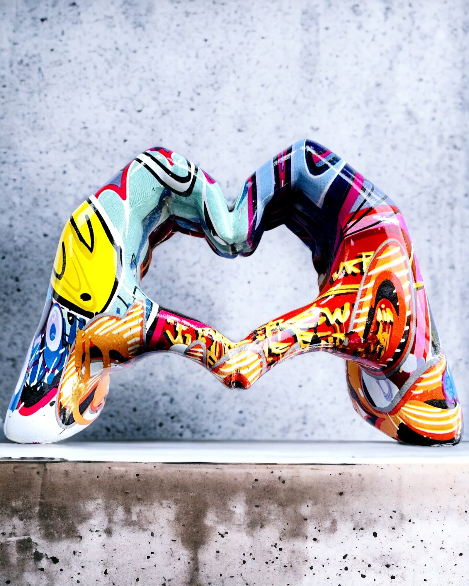 Dekoratív figura Színes Dekoratív Fogantyú ArtBrace - gravírozással személyre szabható, ajándéknak