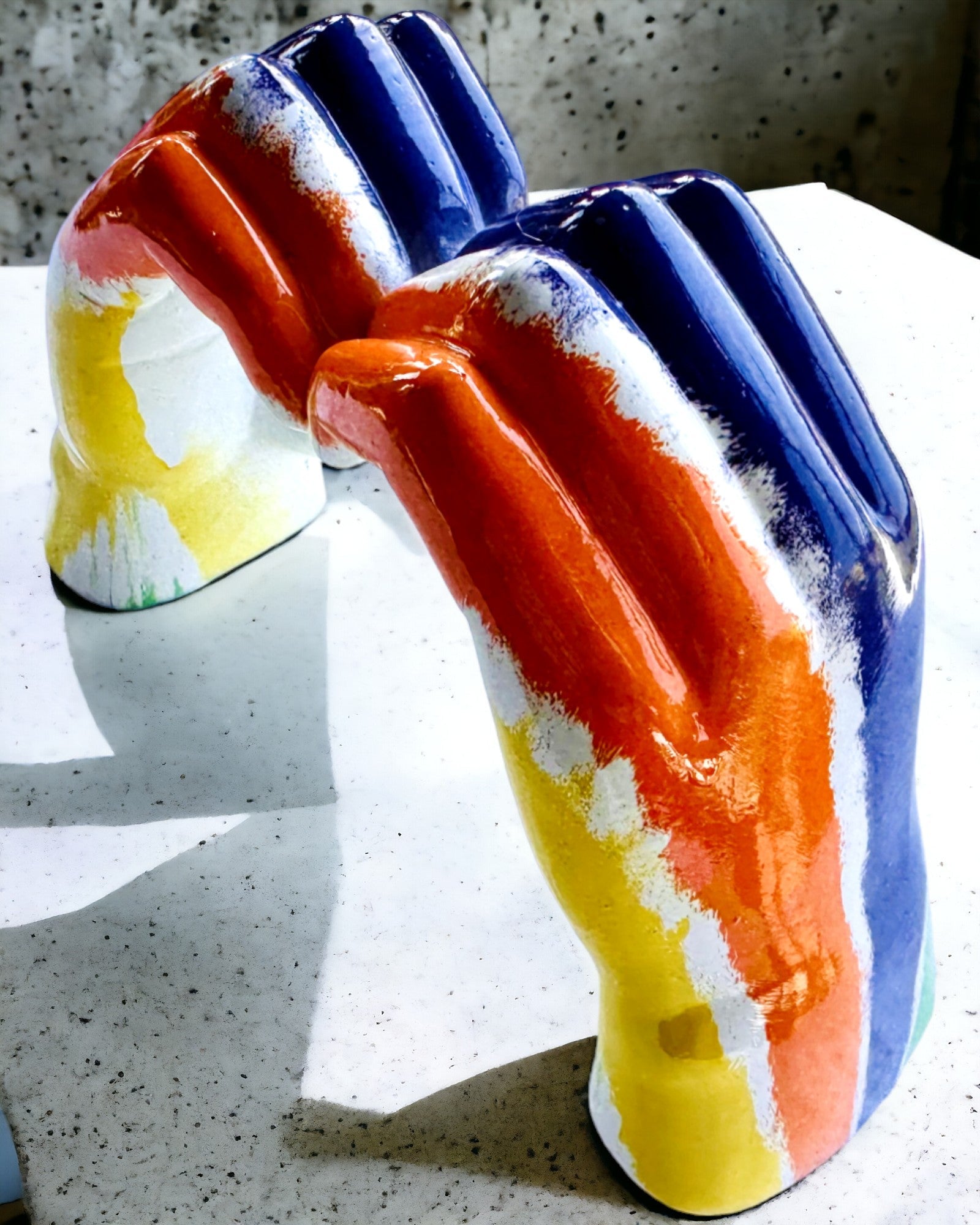 Színes Térbeli Szív - Dekoratív Gyantafigura személyre szabási lehetőséggel, ajándékba