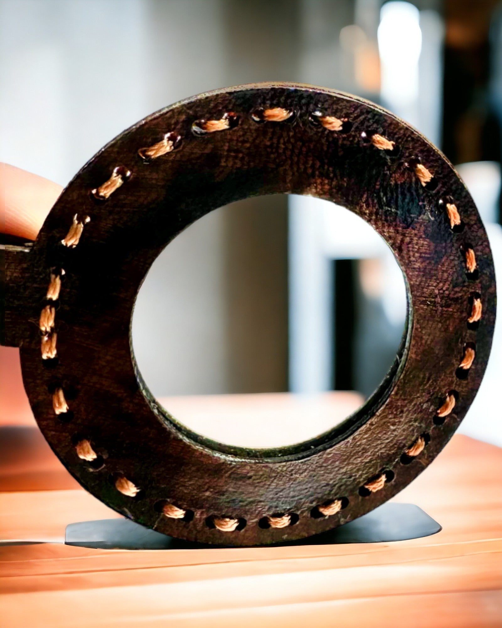 Indiai nagyító Artefakt, bőr, kézzel készített - személyre szabható gravírozással