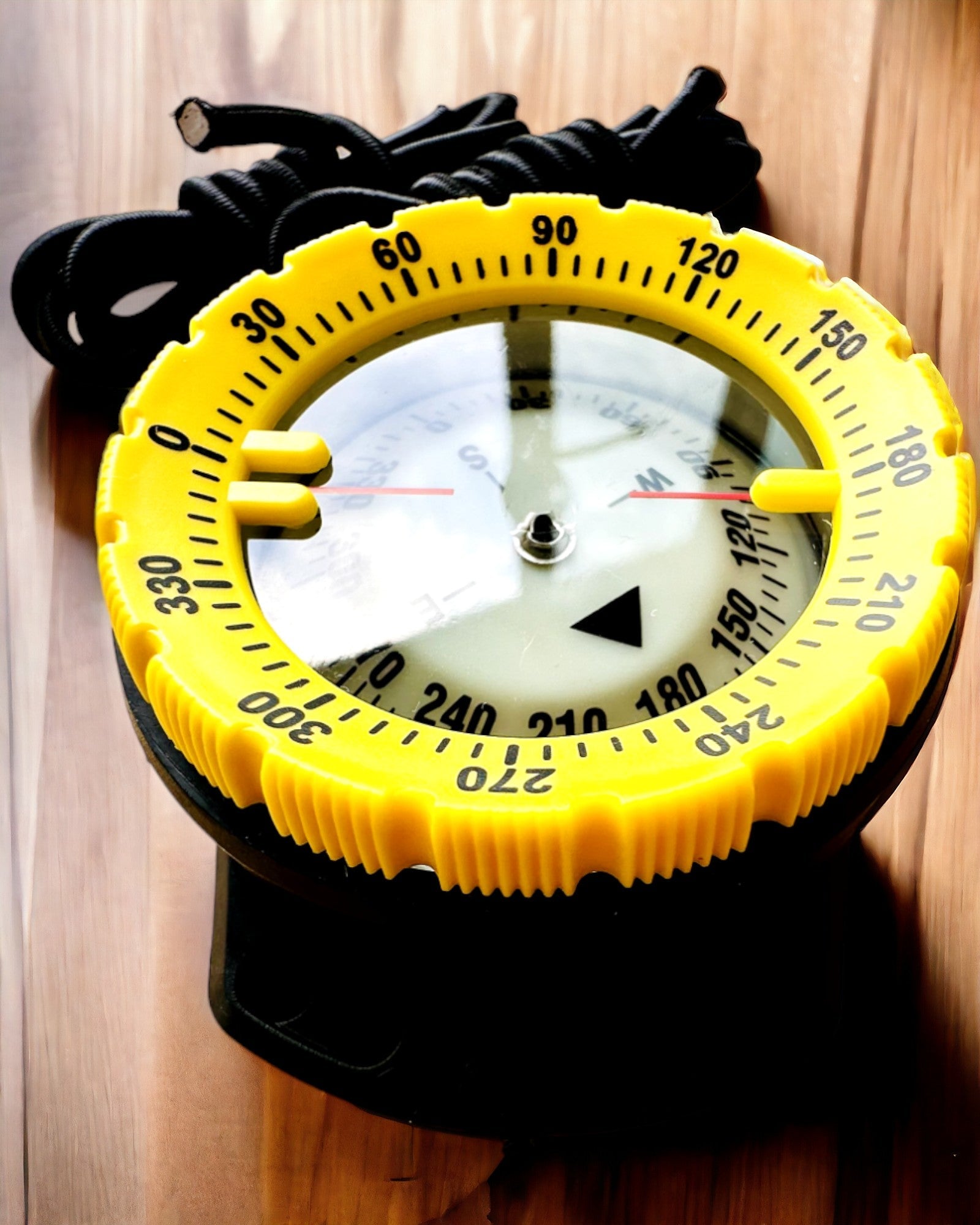 AquaGuide búvár iránytű - vízálló iránytű lumineszcens funkcióval, rugalmas szíjjal, testreszabási lehetőséggel