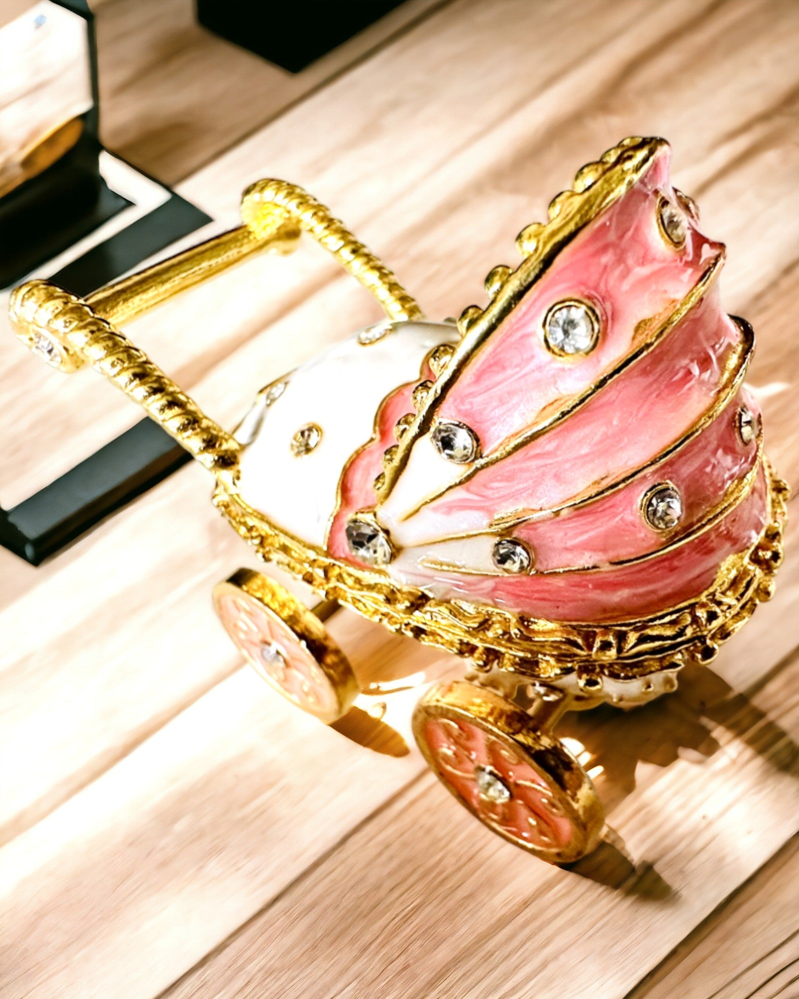 Kis Mesebeli Ékszerkocsi, kincsek - Királyi Elegancia, személyre szabás gravírozással