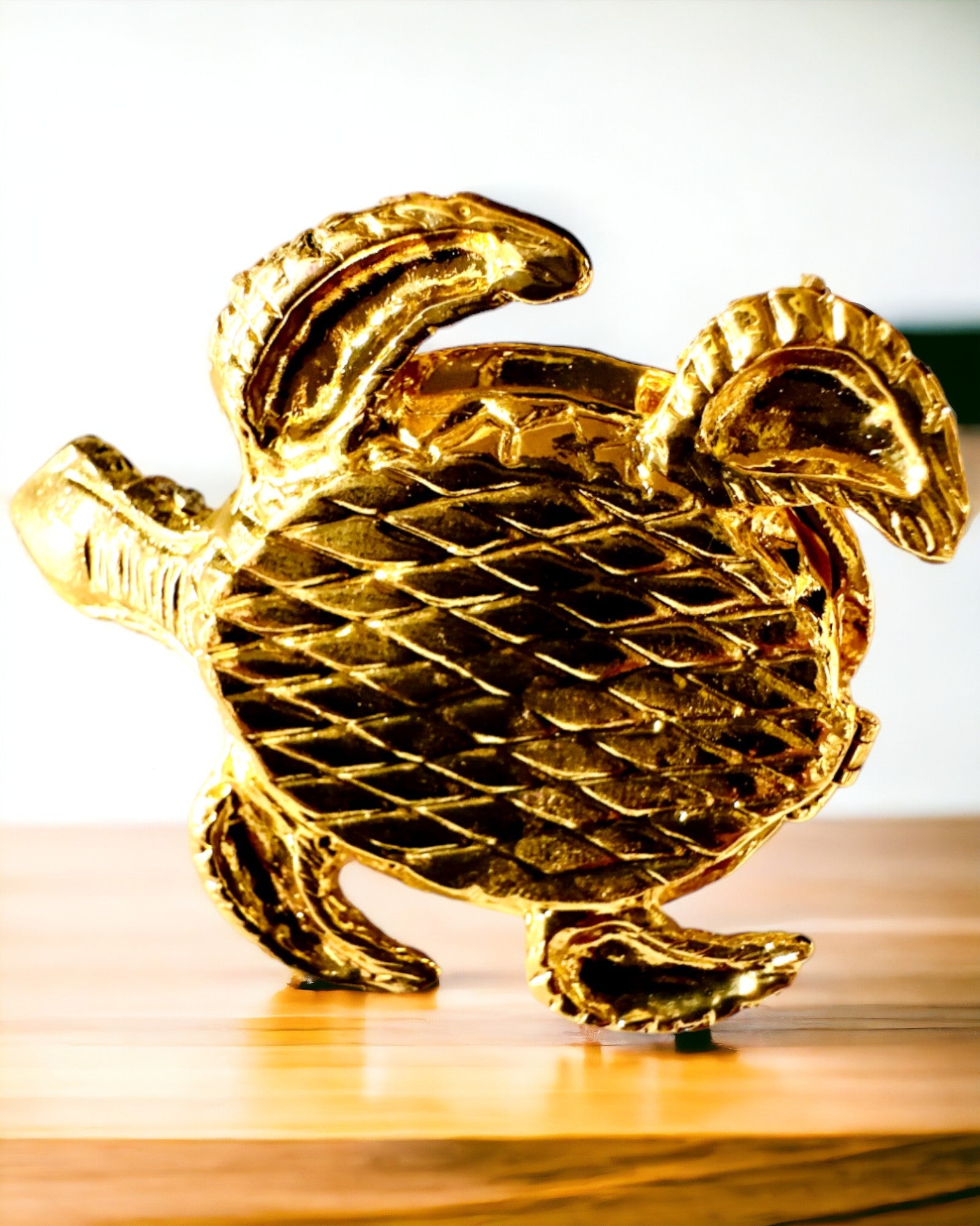 "Teknős Család" doboz - zöld szín, személyre szabás gravírozással