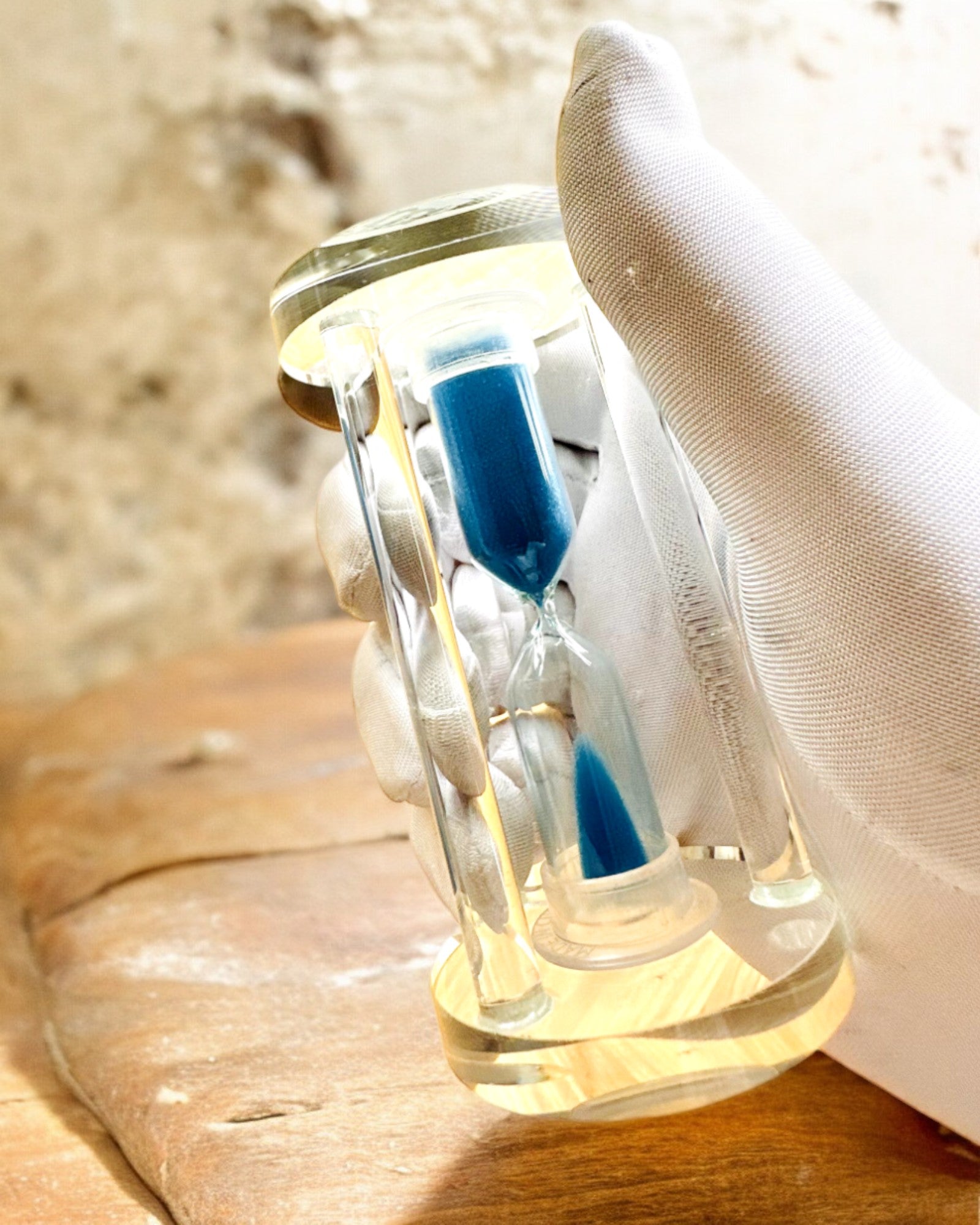 Klepsydra „Blue Elegance”, 10 cm magas, 10 percet mér.