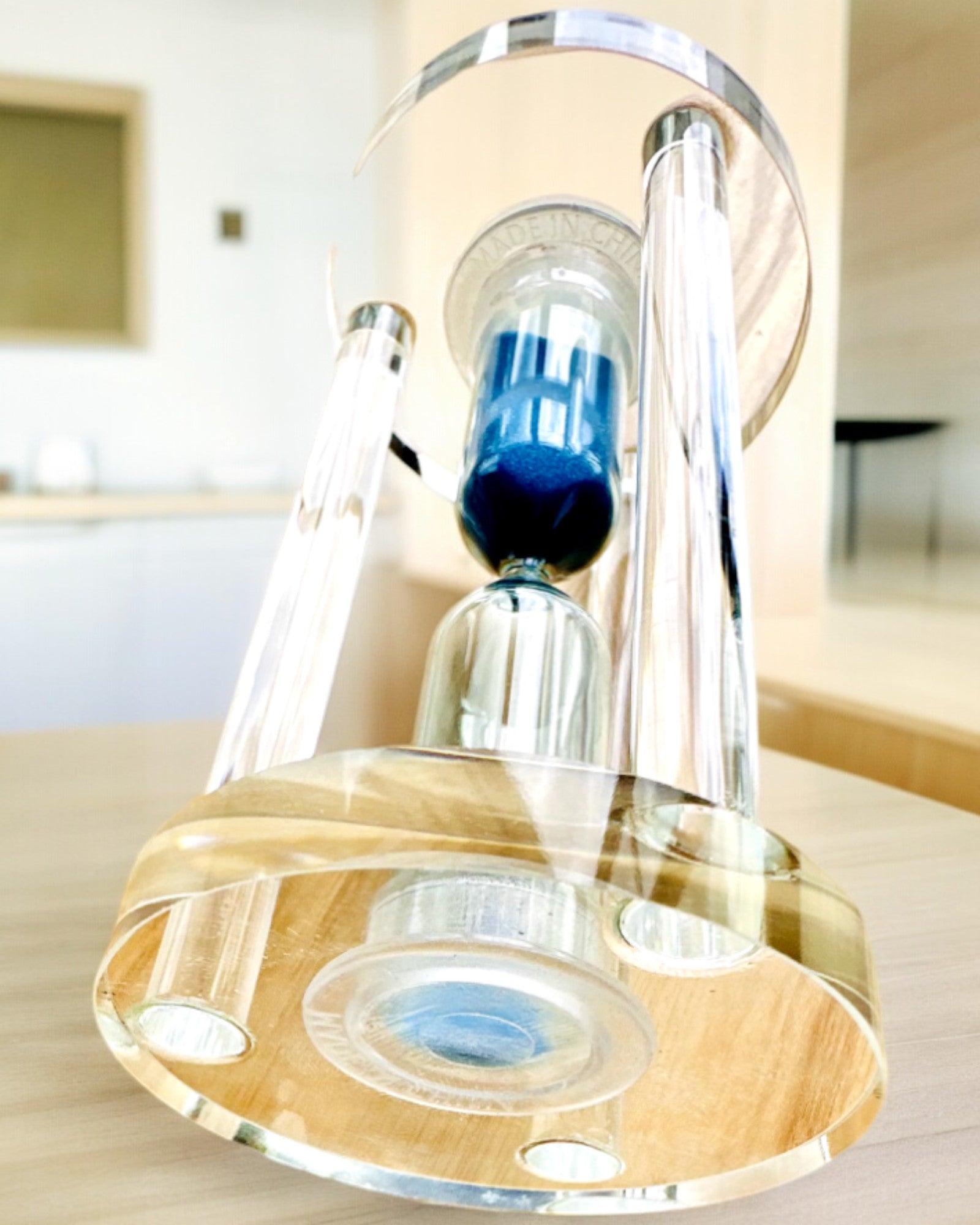 Klepsydra „Blue Elegance”, 10 cm magas, 10 percet mér.