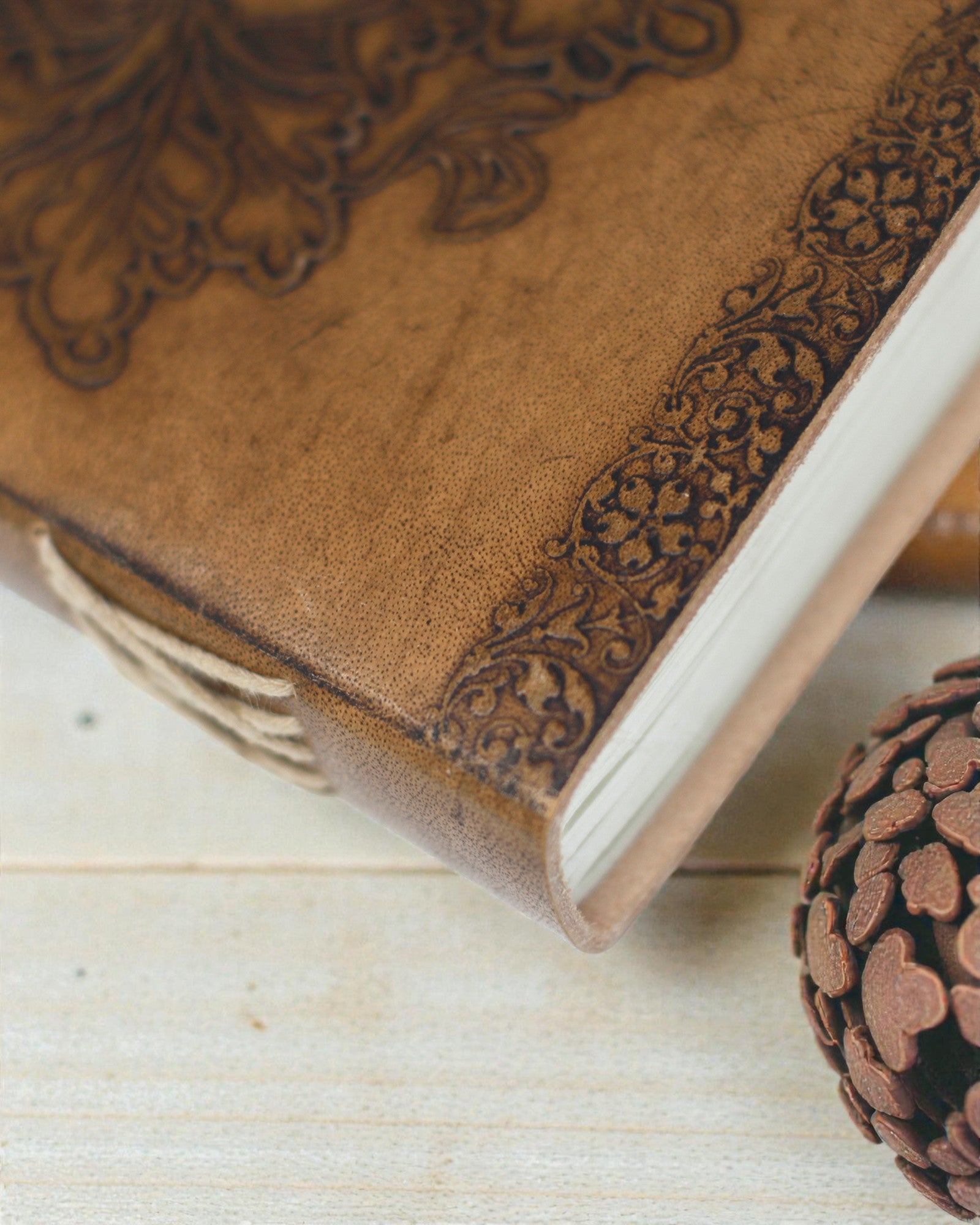 Bőr Greenman jegyzetfüzet (20x15 cm)