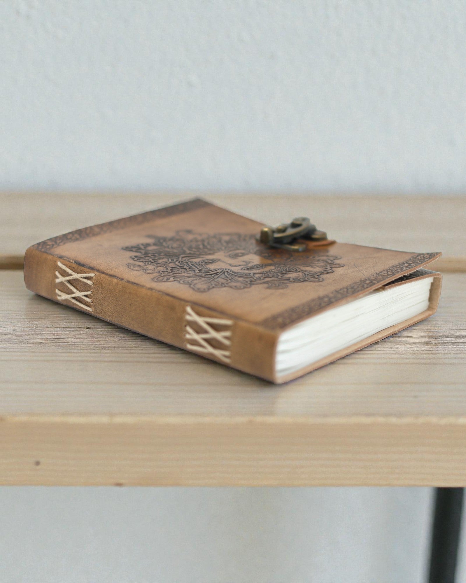 Bőr Greenman jegyzetfüzet (20x15 cm)