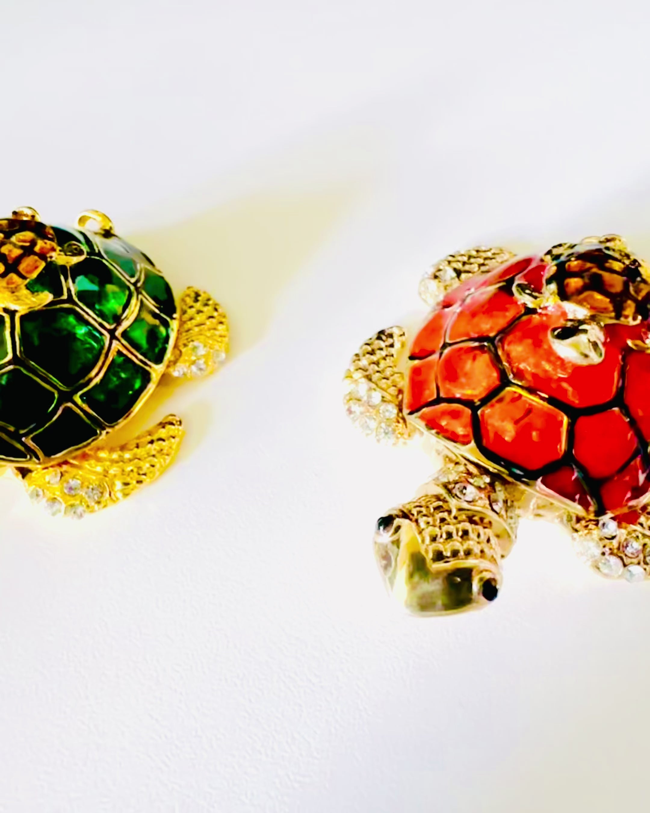 "Teknős Család" doboz - zöld szín, személyre szabás gravírozással