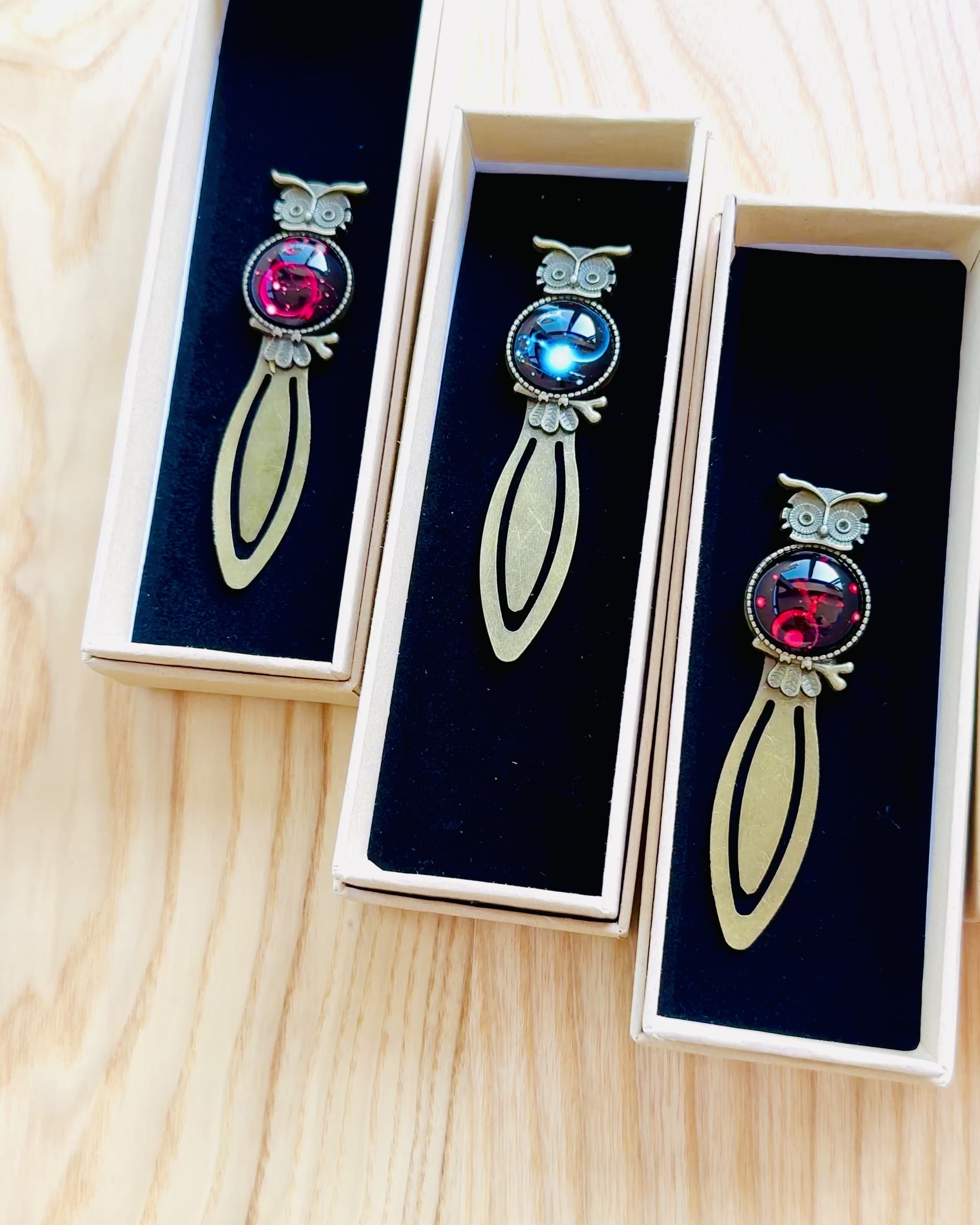 "Csillagképes Bagoly" könyvjelző - 12 választható változat, személyre szabható gravírozással