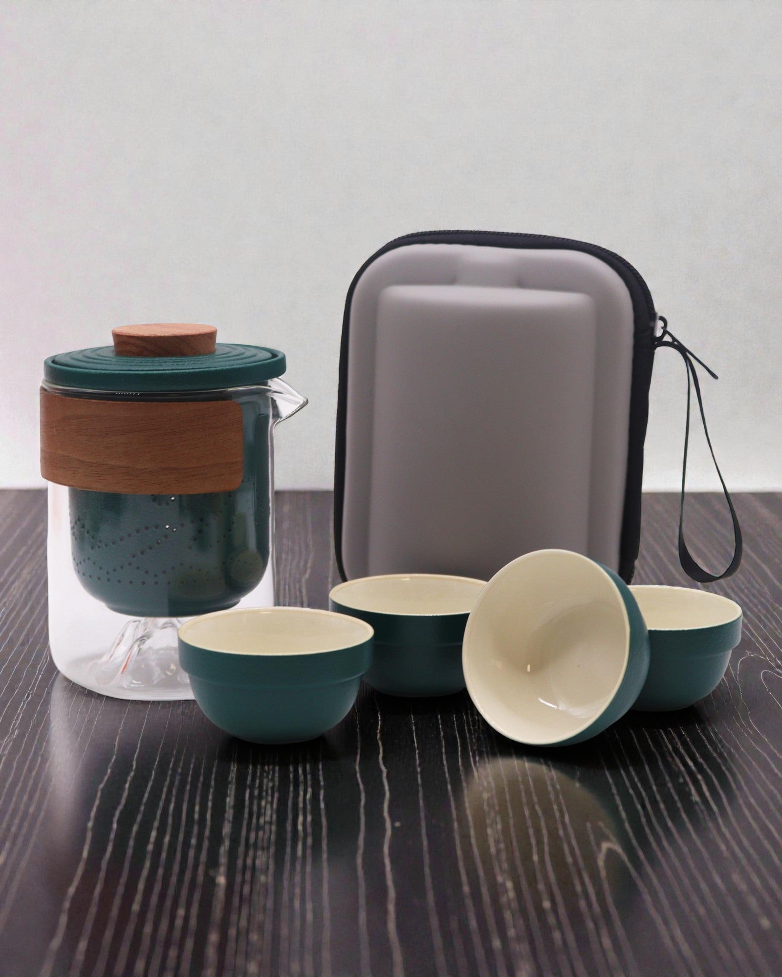 Hegyi túra – Utazó teakészlet 4 csészével