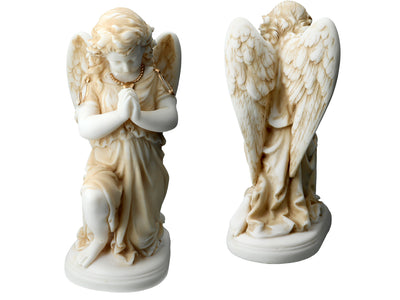 Alabastrowy Anioł Modlący się - Figurka z Alabastru 25cm z Możliwością Personalizacji Grawerem
