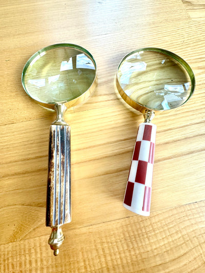 Nagy Retro Nagyító, személyre szabható ajándék gravírozással - választható változatok