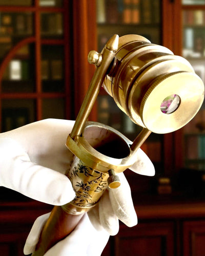 Navigátorbot 2.0 iránytűvel és rejtett távcsővel, személyre szabható gravírozással ajándékba