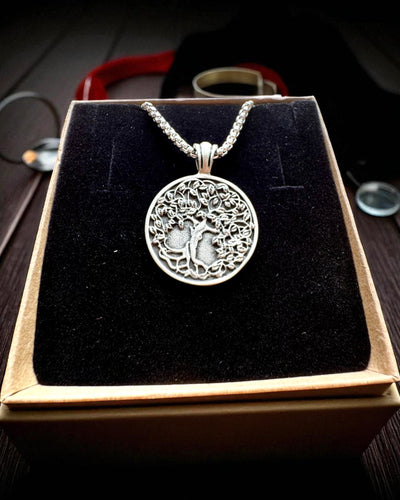 Amulet Drzewa Życia z Możliwością Grawerowania - naszyjnik "Witalność Natury", personalizacja