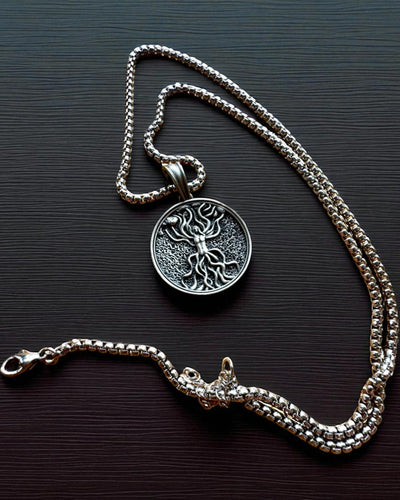 Amulet Drzewa Życia z Możliwością Grawerowania - naszyjnik "Witalność Natury", personalizacja