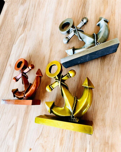 Dekoratív alumínium horgony - Elegáns dekoráció gravírozási lehetőséggel - 3 színváltozat