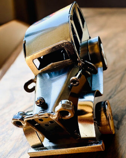 Retro Autko klasyczne, samochód, z Żelaza - Kolekcja "Vintage Drive", model samochodu, personalizacja grawerem na prezent