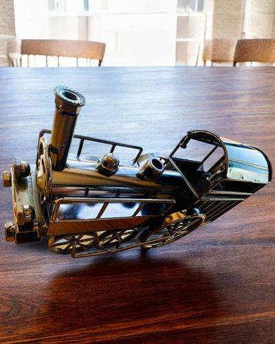 Vasmozdony „Retro Express” – dekoráció, modell, kézzel készített, gravírozható ajándék