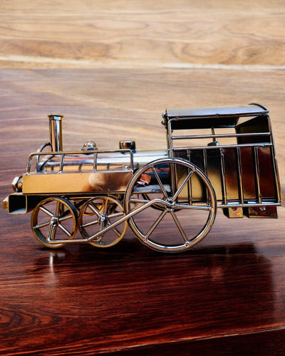 Vasmozdony „Retro Express” – dekoráció, modell, kézzel készített, gravírozható ajándék