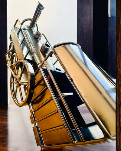 Vasmozdony „Retro Express” – dekoráció, modell, kézzel készített, gravírozható ajándék