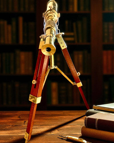 Luneta Celestial na Drewnianym Stojaku 41 cm, możliwość personalizacji grawerem na prezent