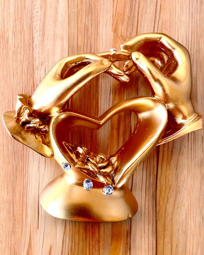 "A Szeretet Érintése" figura, 10 cm magas, Gravírozási lehetőséggel ajándékba