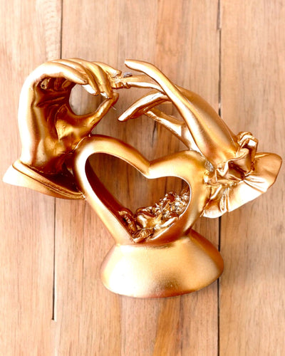 "A Szeretet Érintése" figura, 10 cm magas, Gravírozási lehetőséggel ajándékba