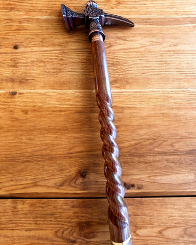 Sétabot - WIKING harci kalapács formájú fejjel, személyre szabható gravírozással ajándékba