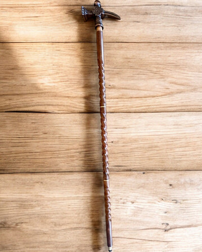 Sétabot - WIKING harci kalapács formájú fejjel, személyre szabható gravírozással ajándékba