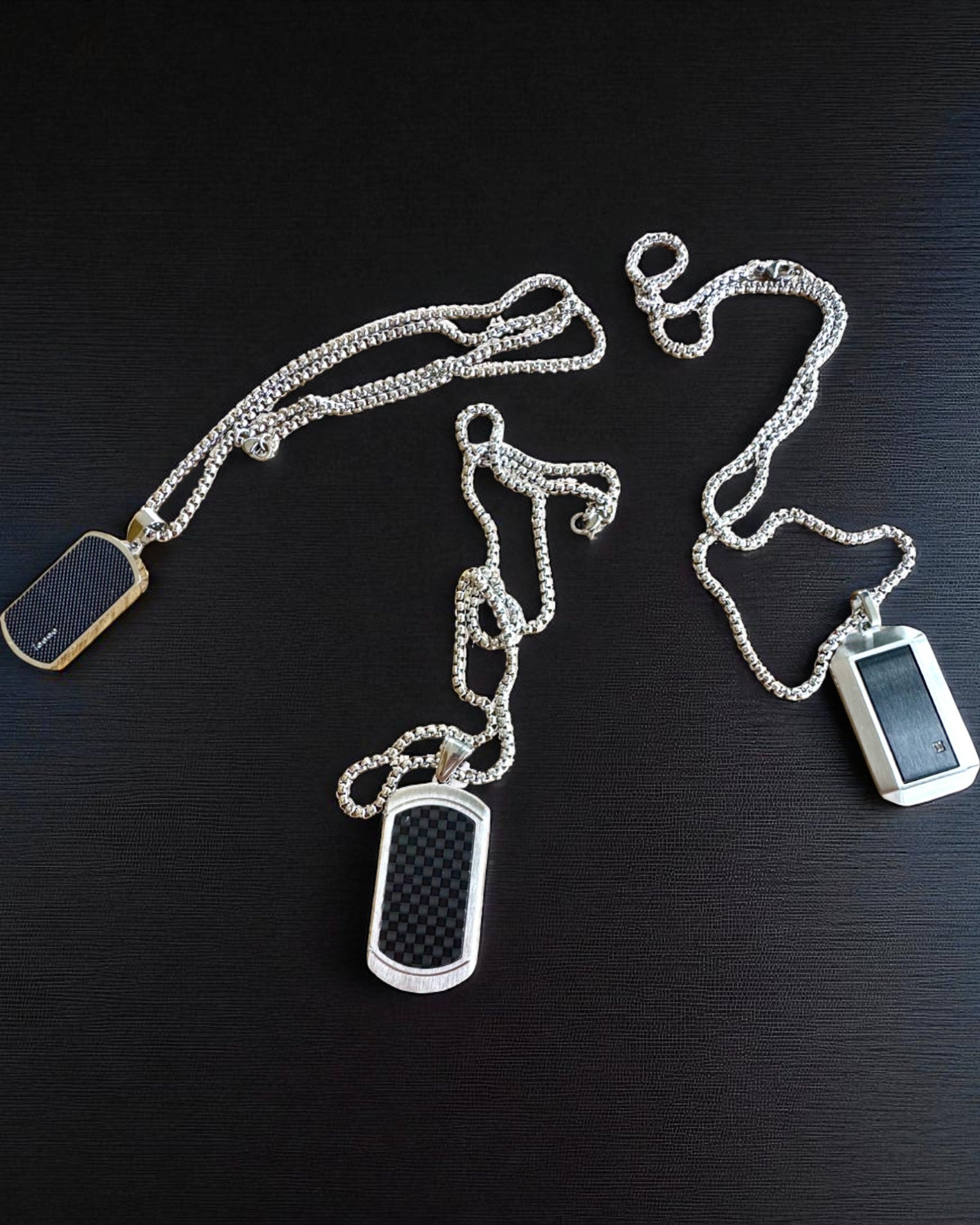 Naszyjnik męski Dog Tag „SteelVision” – stal nierdzewna, 15 wariantów, personalizacja grawerem