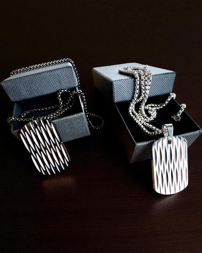 Férfi nyaklánc Dog Tag „SteelVision” – rozsdamentes acél, 15 változat, személyre szabható gravírozással