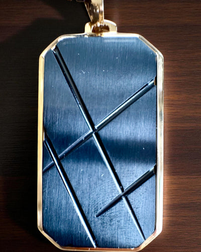 Férfi nyaklánc Dog Tag „SteelVision” – rozsdamentes acél, 15 változat, személyre szabható gravírozással