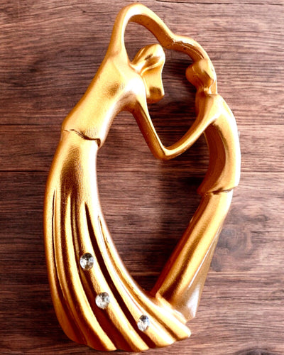 "A szeretet szimbóluma" figura - „Örök Közelség” ajándékba, gravírozással személyre szabható