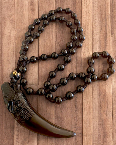 Jadeit Farkasfog - Erő és Védelem Amulett, személyre szabható gravírozással ajándékba