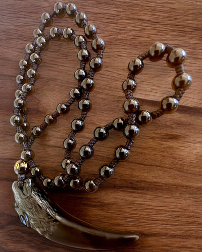 Jadeit Farkasfog - Erő és Védelem Amulett, személyre szabható gravírozással ajándékba