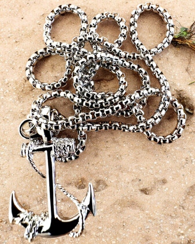 Kotwica Determinacji, Amulet Morski, naszyjnik, możliwość personalizacji grawerem na prezent, 3 warianty do wyboru