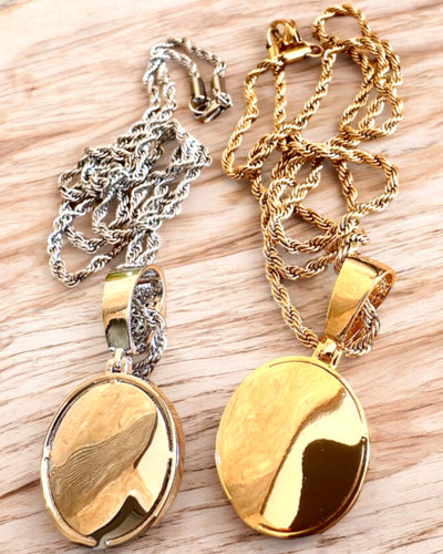 Glamour stílusú, cirkóniával díszített iránytű medálos nyaklánc nőknek és férfiaknak - 2 választható változat, személyre szabható gravírozással ajándékba