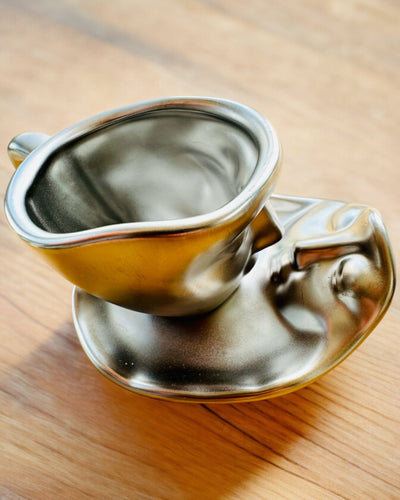 Elegáns Kerámia Csészék „Maska” – 2 darabos készlet - személyre szabható gravírozással ajándékba