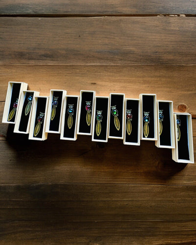 "Csillagképes Bagoly" könyvjelző - 12 választható változat, személyre szabható gravírozással