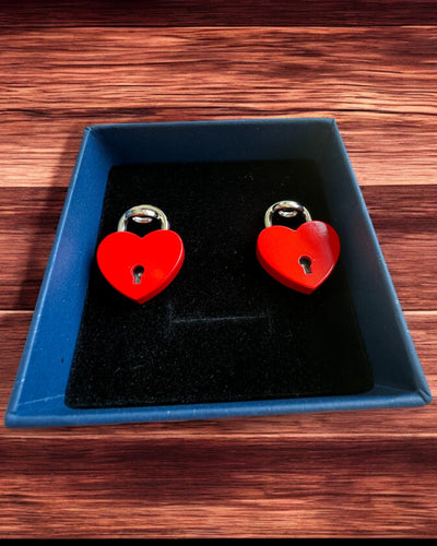 Szerelmi Mini Lakatok Szív DeLuxe, 2 lakatból és kulcsokból álló készlet, 6 választható változat, gravírozással személyre szabható ajándék