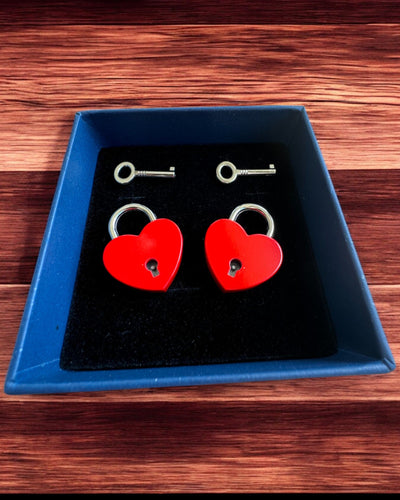 Szerelmi Mini Lakatok Szív DeLuxe, 2 lakatból és kulcsokból álló készlet, 6 választható változat, gravírozással személyre szabható ajándék