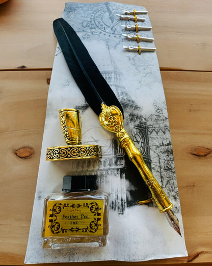 Elegáns Lúdtoll Kiegészítő Készlettel - Royal Quill, gravírozással személyre szabható