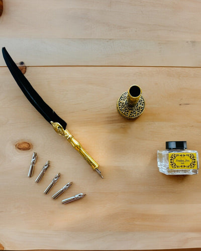 Elegáns Lúdtoll Kiegészítő Készlettel - Royal Quill, gravírozással személyre szabható