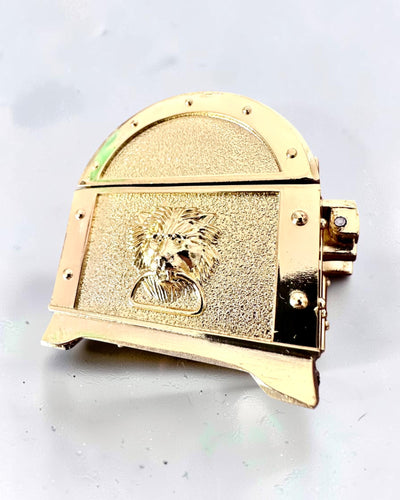 Retro fém kincsesláda gravírozással - Ezüstszínű dobozka 7x5x5 cm