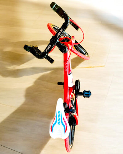 "SpeedMaster" Miniatűr Fém Modell Piros Kerékpár személyre szabás gravírozással ajándékba, 2 színváltozatban