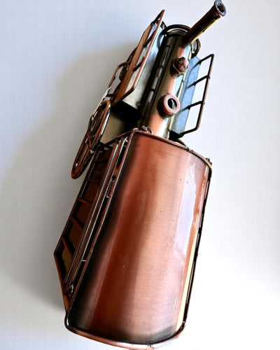 Vasmozdony „Retro Express” – dekoráció, modell, kézzel készített, gravírozható ajándék